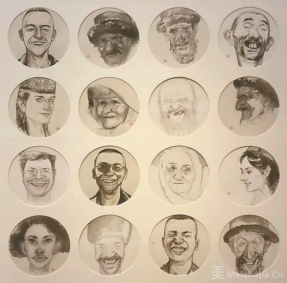 新疆大地孕育的水墨肖像——马新胜绘画略评
